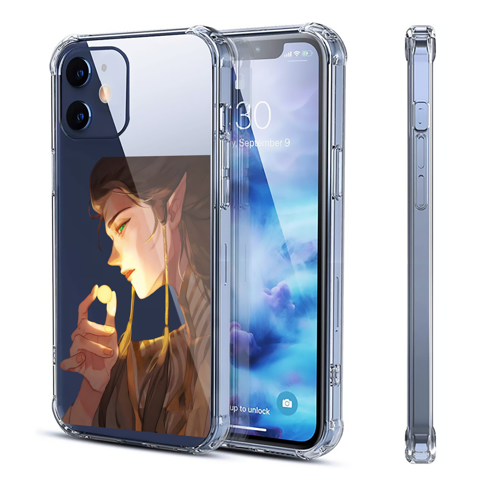 （画像用） Ne Zha 2 ナタ 魔童の大暴れ 【iPhone 12シリーズ対応】透明スマホケース（クリアソフトケース）